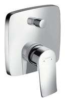 Hansgrohe Metris Einhebel-Wannenmischer Unterputz Eckig - Chrom - 31454000