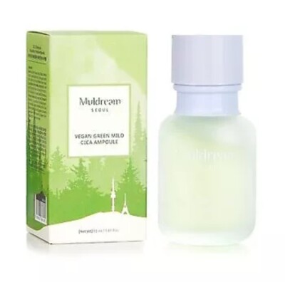 Muldream Seoul Vegan Green Mild Cica Ampoule 55ml Womens Skin Care Korean 1.85FL