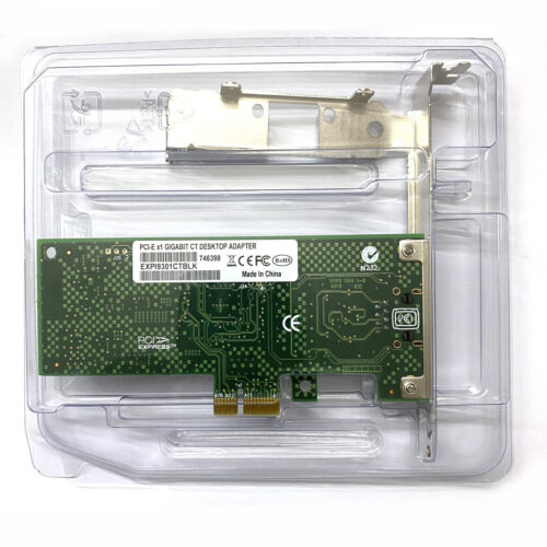 Intel Gigabit CT PCI-E Network Adapter EXPI9301CTBLK Data Transfer Rate 1000Mbps - Picture 2 of 5