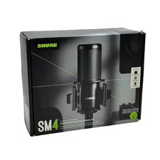 Shure SM4 Studio Recording Microphone Kit XLR Home Studio Condenser Ready Audio