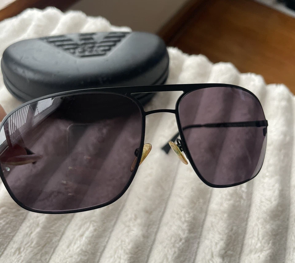 Emporio Armani Men's EA 9741/S Aviator Sunglasses, Matte Black - Image 3 of 4