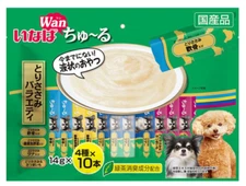 INABA Wan Churu Liquid Dog Treats 14 g × 40 Sticks Made in Japan NEW