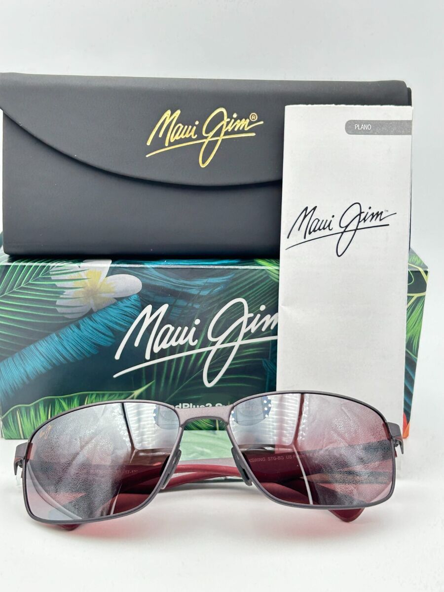 MAUI JIM Polarized Sunglasses MJ 709 02S Backswing Gunmetal Maui