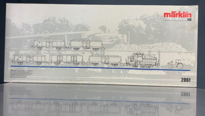 HO Märklin 2861 Sugar Beet Train Set Weathered Locomotive & 5 Car