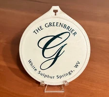 The Greenbrier Resort (West Virginia) Vintage Older Logo Bag Tag