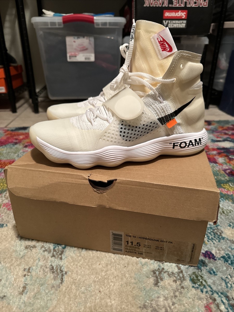 Nike Off-White x Hyperdunk 2017 Flyknit The Ten Size 11.5 Nike Off-White x Hyperdunk 2017 Flyknit The Ten Size 11.5
