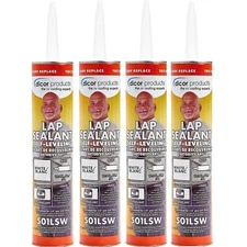 501LSW-1 (4-Pack) Self Leveling Lap Sealant White Dicor Camper Roof Repair