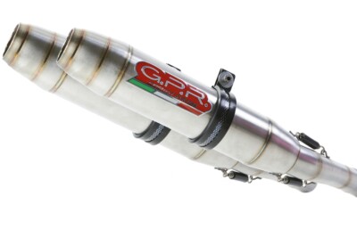 GPR Exhaust Honda Hornet 900 2002-2005 Pair Homolog Slip-On Deeptone Inox