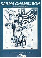 CULTURE CLUB "KARMA CHAMELEON" SHEET MUSIC-1983-BOY GEORGE-BRAND NEW ON SALE