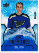2020-21 UPPER DECK ICE PREMIERES JOEL HOFER ROOKIE 230/499 ST. LOUIS BLUES #167