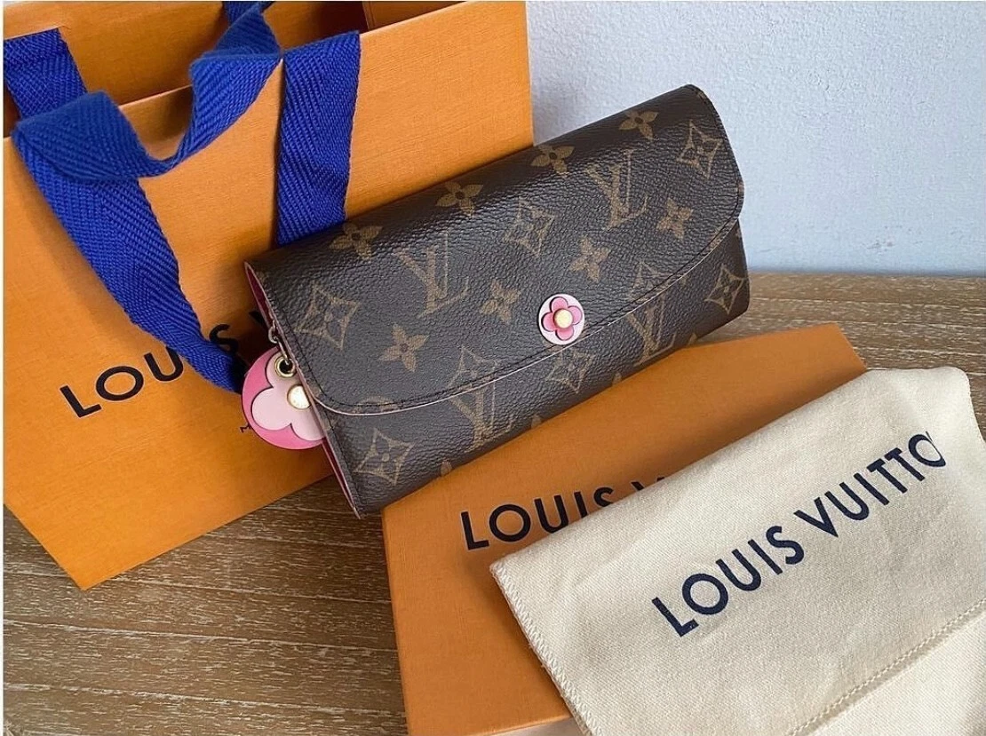 Louis Vuitton Monogram Bloom Flower Emilie Wallet Fuchsia-Louis Vuitton  Monogram Bloom Flower Emilie Wallet Fuchsia-RELOVE DELUXE