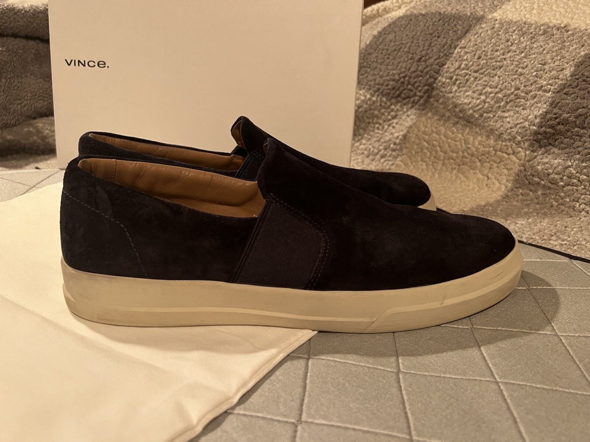 NWOB Black Vince Men\'s Slip on Shoes Size 10 Amazon.com | Vince Mens Shawn Slip On Sneaker Night Blue  main image 3