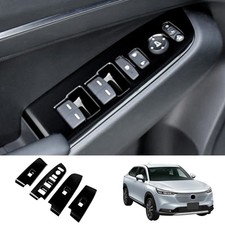 Car Glossy Black Window Glass Lifter Button Switch Cover Case Tri1085-