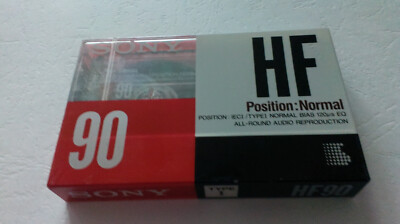 SONY HF 90 NORMAL POSITION TAPE K7 AUDIOKASSETTE NEU NOS