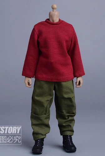1/12 Scale Langarm T-Shirt Top Kleidung Modell für 6" männliche Actionfigur - Bild 5 von 26