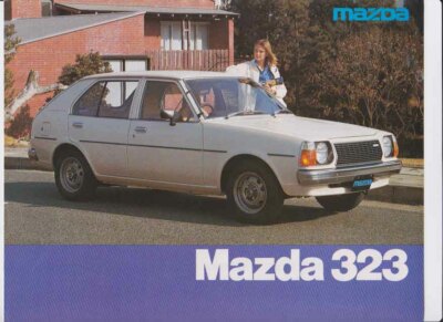 Three 1977-78 MAZDA 323 SEDAN & WAGON 2p Brochure Sheets | eBay