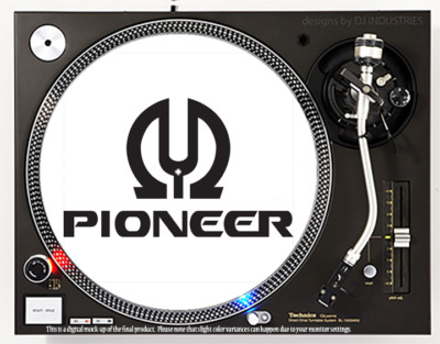Pioneer 2 - 7''-12'' DJ slipmat for LP turntable record player
