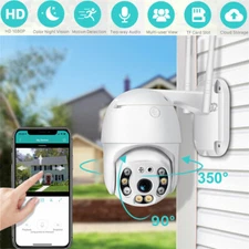 WIFI Panoramic IP Camera HD 1080P Outdoor CCTV Smart Home Security Night Vision