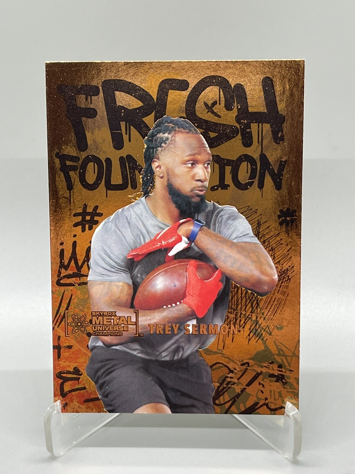 2021 Skybox Metal Universe Fresh Foundation Copper #FF32 Trey Sermon