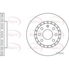 Apec Front Brake Disc DSK518 - OE High Quality Precision Engineered Part