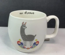 Coffee Cup Mug No Drama Llama Porcelain