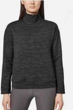 Mondetta Brushed Jacquard Popover Black Beauty Medium New With Tags