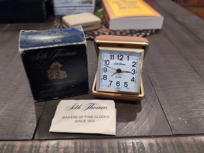 Seth Thomas No. 3805 Travatour Tan Original Box - Preowned TESTED
