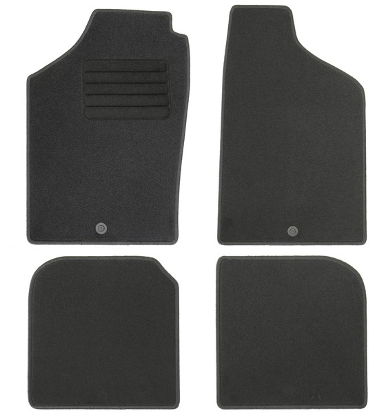 FußMatten Set FüR VW Polo 86C 1986-1994 Autoteppiche Mit 100% Passform Schwarz-image
