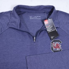 Under Armour South Carolina Gamecocks 1/4 Zip Pullover Navy Blue Mens 2XL UM0650