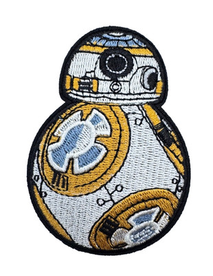 Star Wars  BB- 8  Patch Bügelbild bestickt zum Aufbügeln Aufnäher