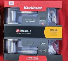 NEW - Kwikset Tustin 991TNL Entry Lever & Single Cylinder Deadbolt 99910-040 