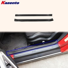 Front Door Sill Panel Pair Dry Carbon Fiber Oe Style For Nissan Gtr R35 07-16
