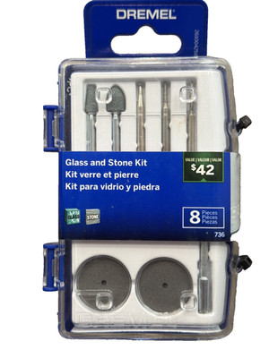 Dremel Glass and Stone Rotary Tool Accessory Kit (8-Piece) Brand New Multi-Tool