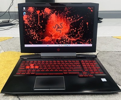Gaming HP Omen, 15,6'' Laptop, Core i7-7700HQ, 16GB Ram, 128GB SSD+1TB HDD, Win 11