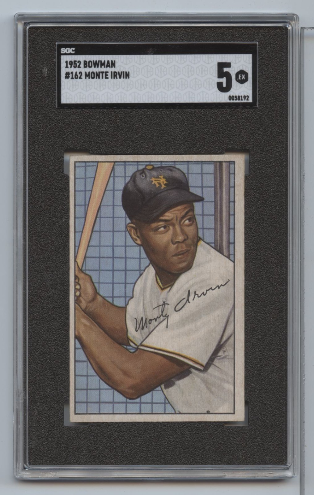 1952 Bowman Monte Irvin #162 SGC 5
