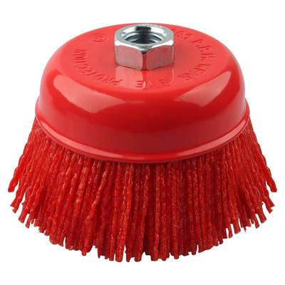 3'' Nylon Cup Brush with Mild Abrasive, Wire Cup Brush 4 1/2 Angle Grinder with 5