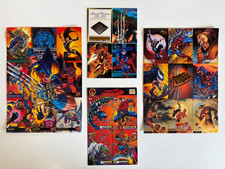 Marvel Universe FLEER ULTRA Promo Sheets LOT 4 Spiderman 1994 Flair 1995 UNCUT