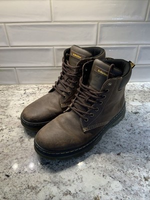 Dr. Martens Winch NS II Dark Brown Crazy Horse Leather Work Boots Mens 11 LA004