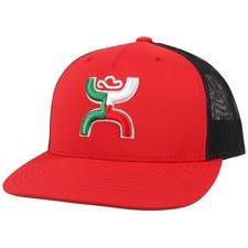 Hooey Unisex "Boquillas" Red and Black Snapback Hat 2118T-RDBK