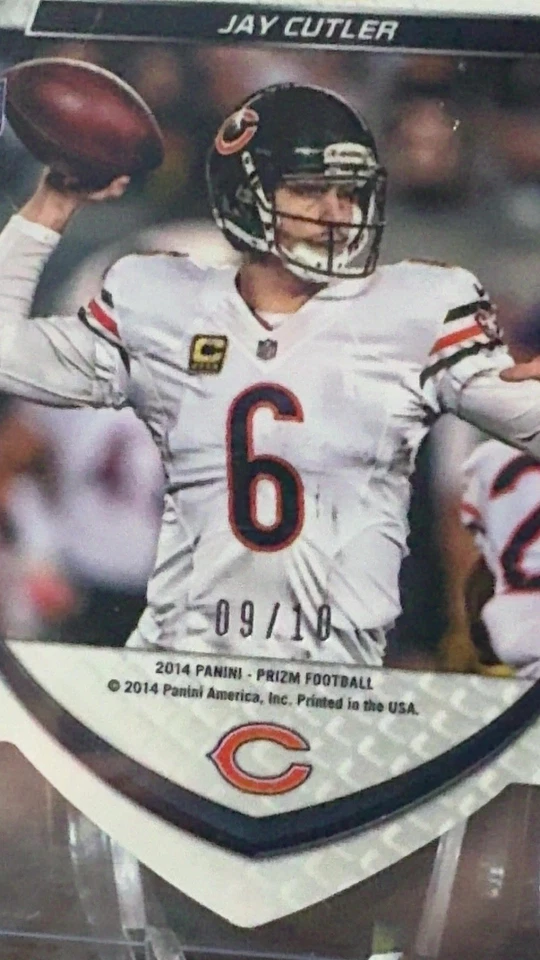 Panini Football Prizm Gold Jay Cutler 2014/10 Air Marshall #AM12 Foto 3 de 4