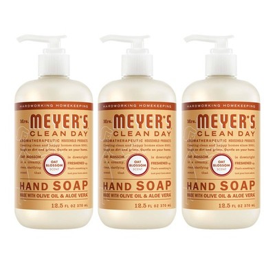 CLEAN DAY Hand Soap, Made with Essential Oils, Oat Blossom, 12.5 fl. oz - Pac...