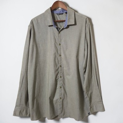 Adidas Adicross Chino Shirt 2XL Mens Green Stretch Woven Button Up Long Sleeve