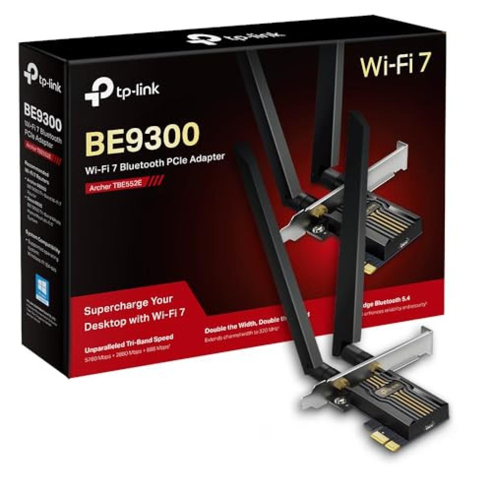 TP-Link Archer TBE552E PCIe Scheda WiFi BE9300Mbps WiFi 7, Scheda Bluetooth 5.4,
