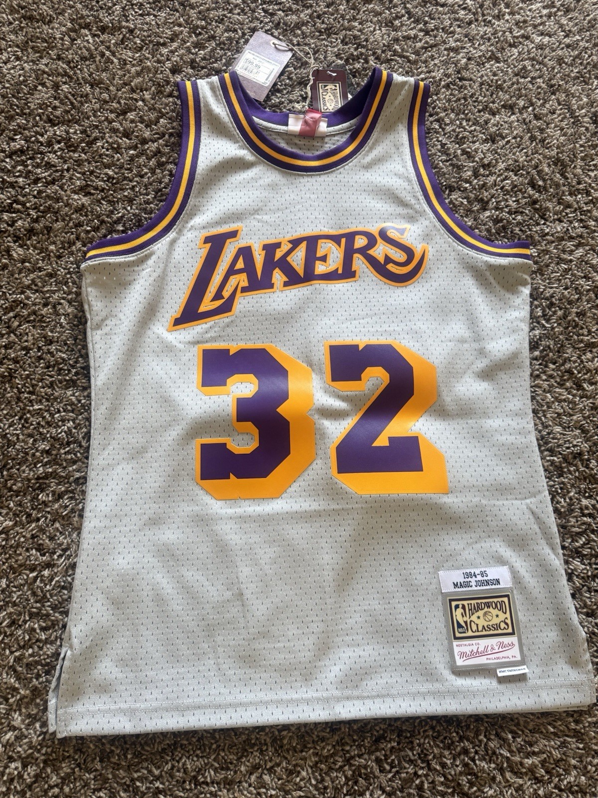 Champion Magic Johnson Los Angeles Lakers Jersey