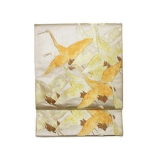 Authentic Fukuro Obi Sash with Honbukuro Real Bag  Kawashima Textiles  ...