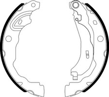 Bremsbackensatz hinten Textar 91088200 für DACIA