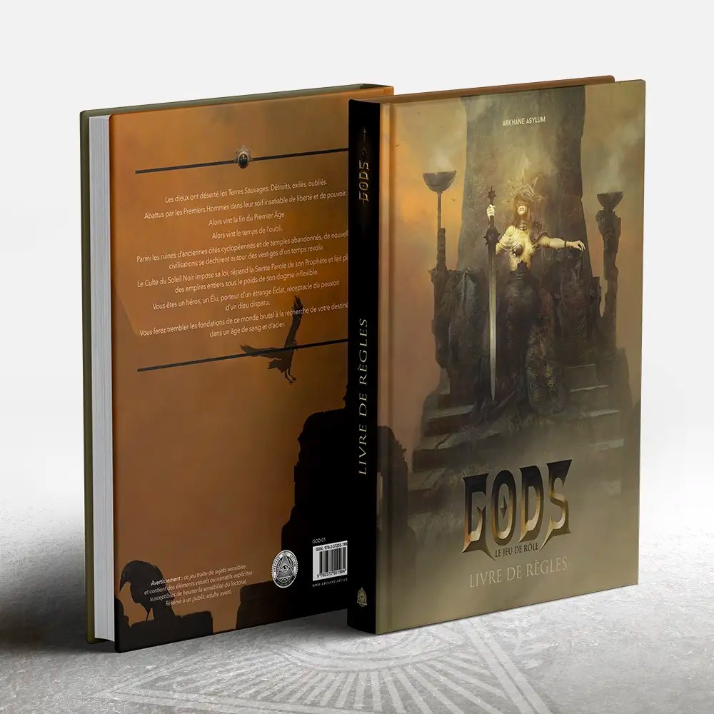 GODS Livre de Règles couverture rigide avec système de combat tactique
