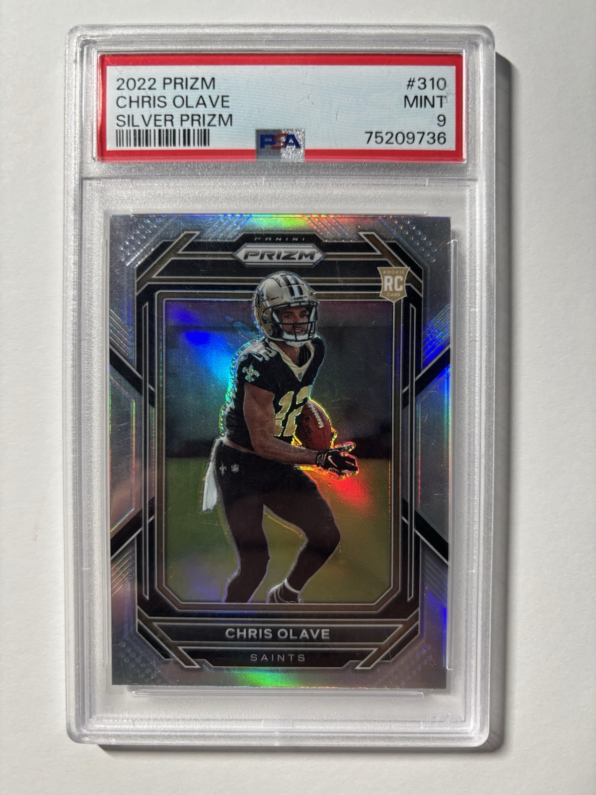 2022 Panini Prizm - Rookies Chris Olave #310 Silver Prizm (RC)