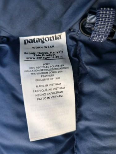 Patagonia Kids Puffer Jacket Youth Size Large 12 Navy Blue Nano Puff Quilted - Picture 5 of 8