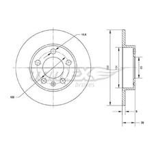 2x Bremsscheibe hinten für Audi A1 8X1 GBH City 8XA GBA A2 8Z0 A3 8L1 | 869440